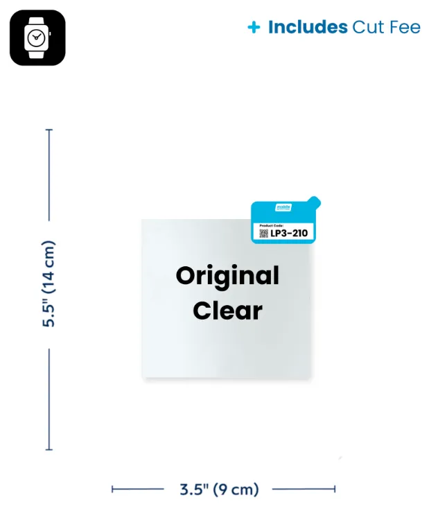 [04-000005] RapidCut Custom Sheet, Clear-Coat Original, Watch (14cm x 9cm) Includes Cut Fee