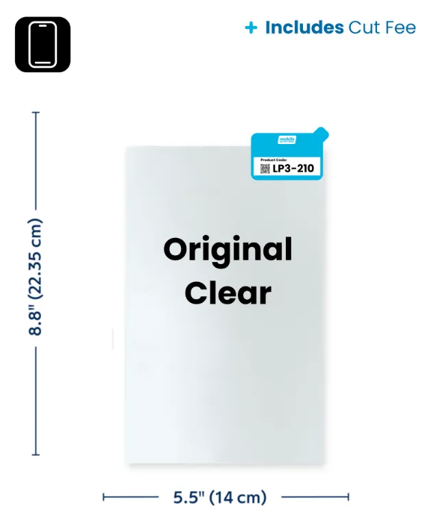 RapidCut Sheet - Smartphone - Original Clear - Includes Cut Fee