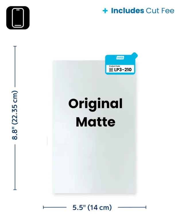 RapidCut Custom Sheet, Clear-Coat Matte, Smartphone (14cm x 22.35cm) Includes Cut Fee