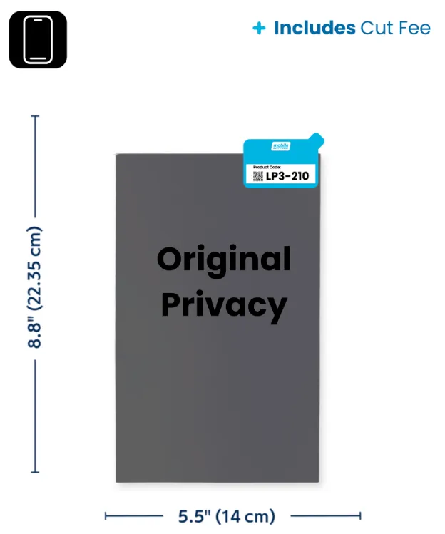[04-000025] RapidCut Sheet - Smartphone - Privacy - Includes Cut Fee