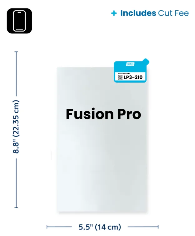 [04-000029] RapidCut Sheet - Smartphone - Fusion Pro - Includes Cut Fee